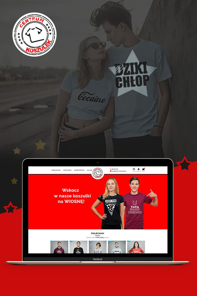 sklep internetowy z koszulkami na każdą okazję - Prestashop